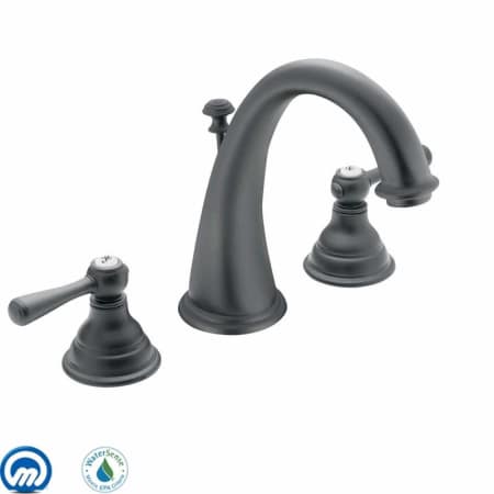 A large image of the Moen T6125-9000 Wrought Iron