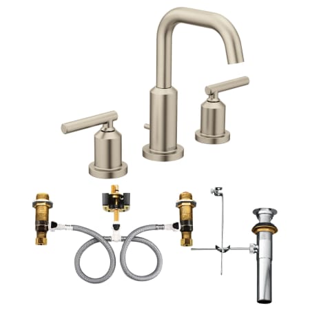 A large image of the Moen T6142-9000-2PKG Brushed Nickel