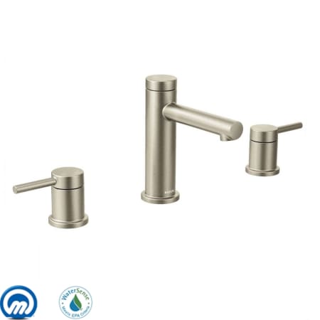 A large image of the Moen T6193 Brushed Nickel