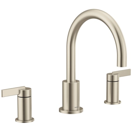A large image of the Moen T6223 Brushed Nickel
