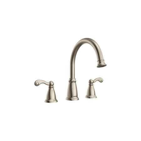 A large image of the Moen T624 Spot Resist Brushed Nickel