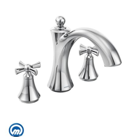 A large image of the Moen T657 Chrome