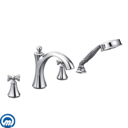A large image of the Moen T658 Chrome