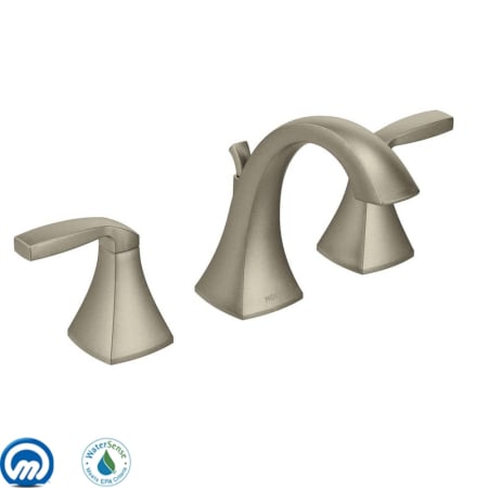 A large image of the Moen T6905-9000-2PKG Brushed Nickel