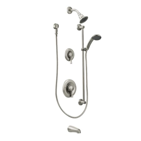 A large image of the Moen T8343 Classic Brushed Nickel