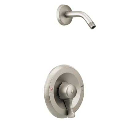 A large image of the Moen T8375NH Classic Brushed Nickel