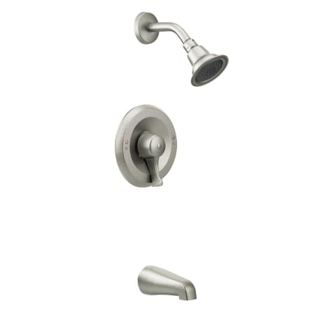 A large image of the Moen T8389EP15 Classic Brushed Nickel