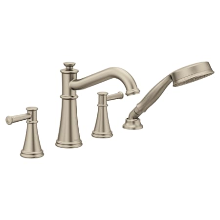 Moen T9024BN Brushed Nickel Belfield Deck Mounted Roman ...