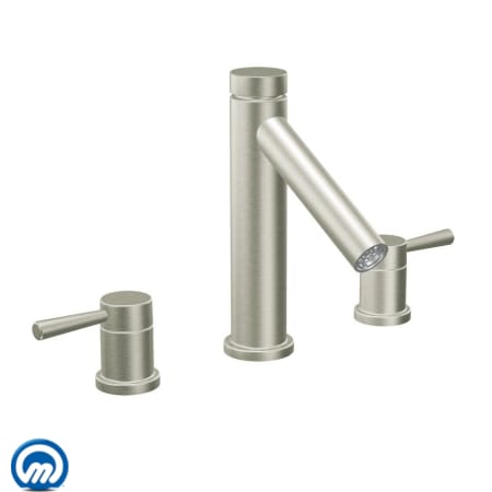 A large image of the Moen T913 Brushed Nickel