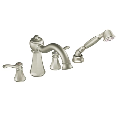 A large image of the Moen T934 Brushed Nickel