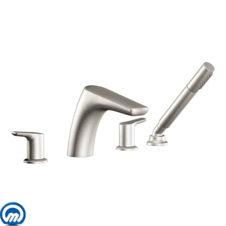 A large image of the Moen T987 Brushed Nickel
