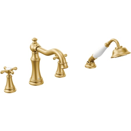 A large image of the Moen TS21102 Brushed Gold