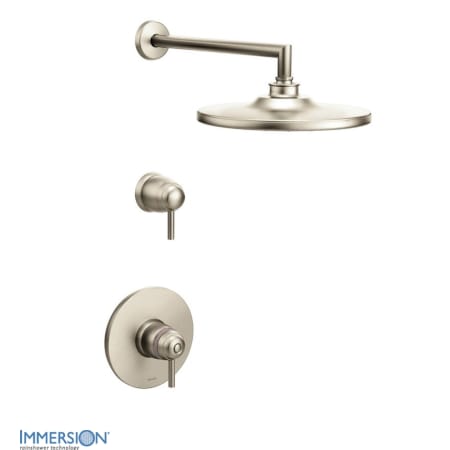 A large image of the Moen TS33001 Brushed Nickel