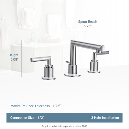 A large image of the Moen TS43002 Moen-TS43002-Lifestyle Specification View