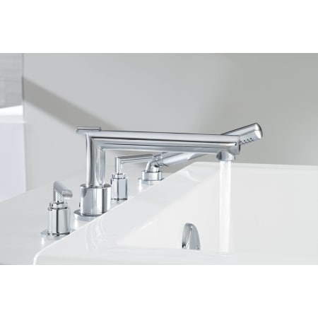 A large image of the Moen TS93004 Moen-TS93004-Running Roman Tub Faucet in Chrome