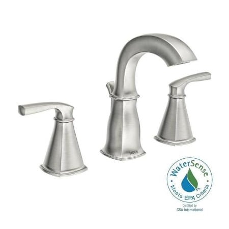 A large image of the Moen WS84412M Brushed Nickel