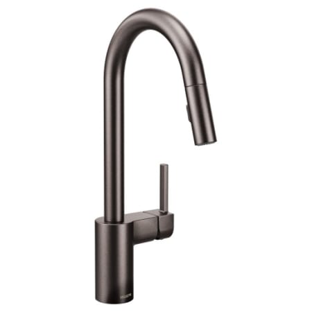 A large image of the Moen 7565 Black Stainless Steel