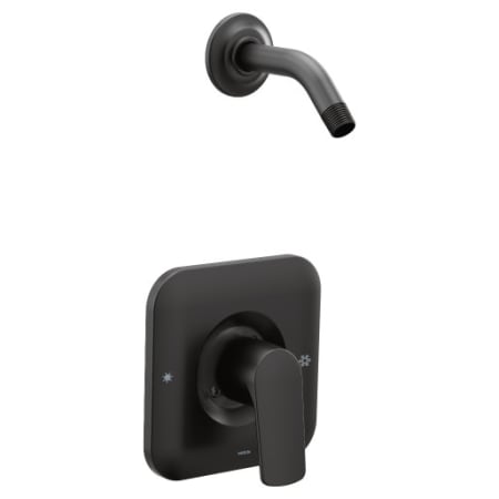A large image of the Moen T2812NH Matte Black