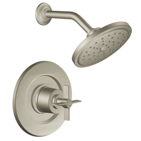 A large image of the Moen TS377 Brushed Nickel
