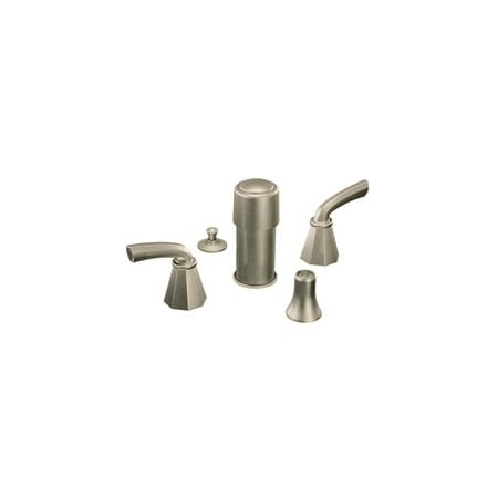 A large image of the Moen TS445 Brushed Nickel