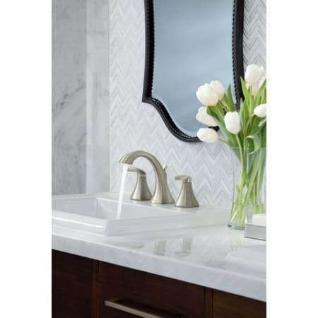 Moen T6905bn Brushed Nickel Double Handle Widespread