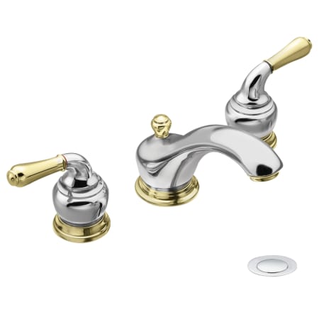 A large image of the Moen T4570CP Chrome/Polished Brass