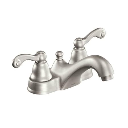 Moen Ws84002srn Spot Resist Brushed Nickel Double Handle Centerset A Large Image Of The Moen Ws84002 Spot Resist Brushed Nickel