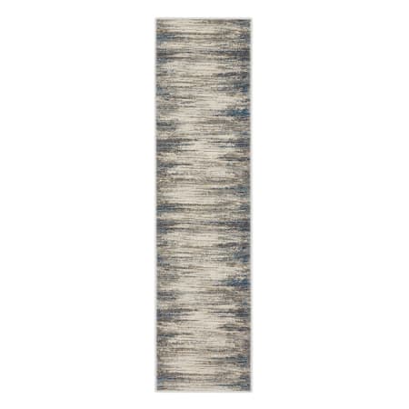 A large image of the Mohawk Home EEBER 024120 EE Furie Stripe Light Gray