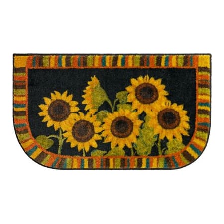 A large image of the Mohawk Home ZW204-SUNFLOWERS-18X30 Black