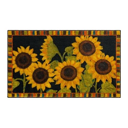 A large image of the Mohawk Home ZW204-SUNFLOWERS-24X40 Black