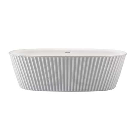 A large image of the MTI Baths AST260 White Matte