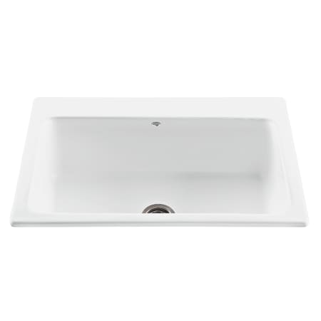 A large image of the MTI Baths MBKS50 White / 2 Faucet Holes