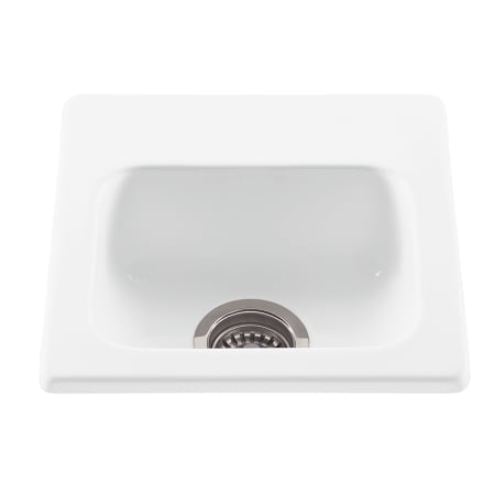 A large image of the MTI Baths MTBS105 White / 2 Faucet Holes