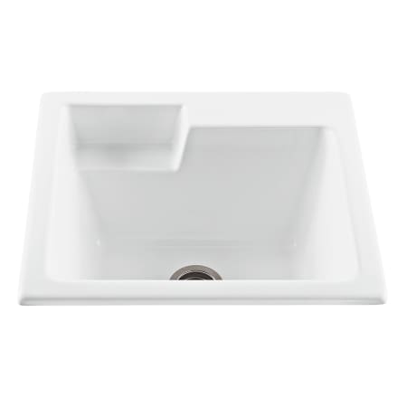 A large image of the MTI Baths MTLS110 White / 1 Faucet Hole