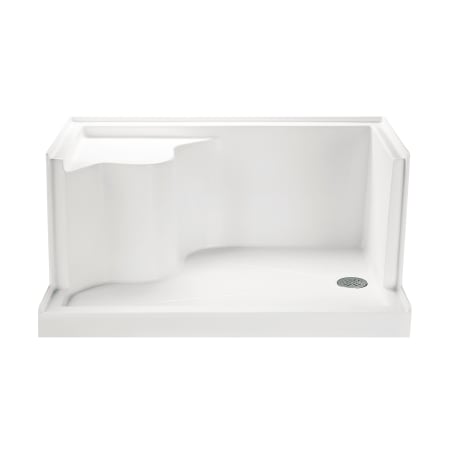 A large image of the MTI Baths MTSB-6032Seated - RH White