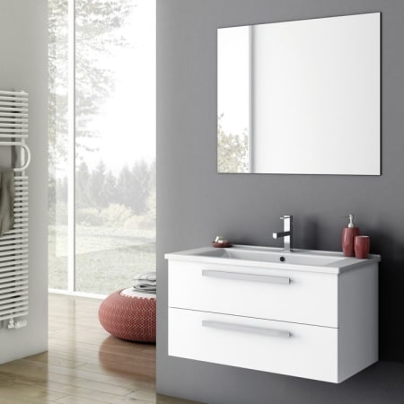White Glossy Wall Top Cabinetry a large image of the nameeks da02 glossy white