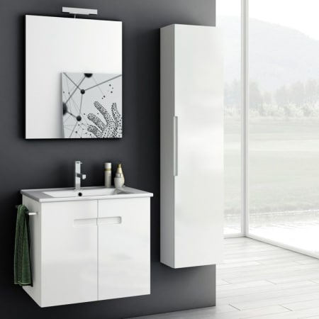 A large image of the Nameeks NY09 PVC Glossy White