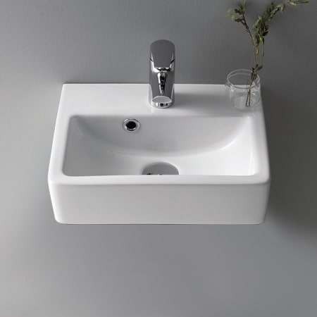 A large image of the Nameeks 001400-U-One Hole White