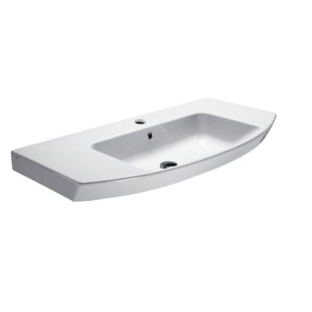 A large image of the Nameeks 772311 White / One Hole