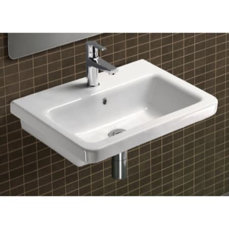 A large image of the Nameeks MCITY3611 White / One Hole