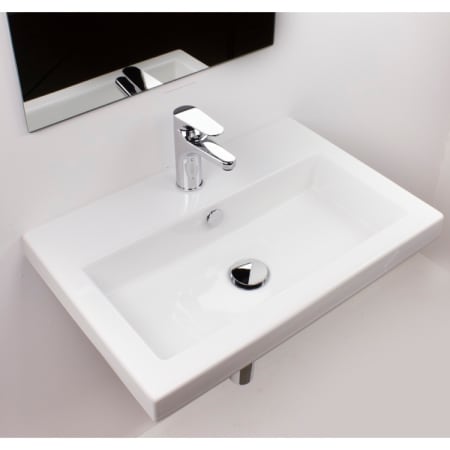 A large image of the Nameeks 4001011-One Hole White