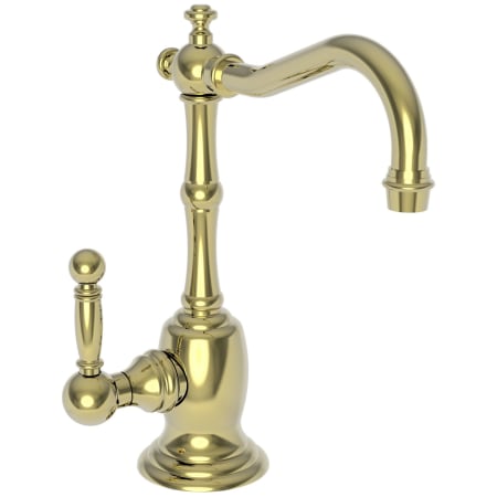 A large image of the Newport Brass 108H Polished Brass Uncoated (Living)