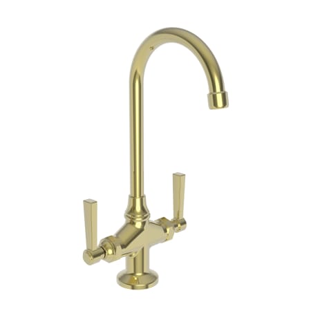 A large image of the Newport Brass 1628 Polished Brass Uncoated (Living)