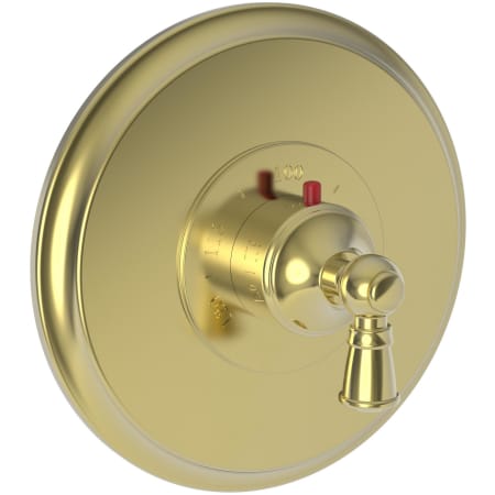 A large image of the Newport Brass 3-2414TR Polished Brass Uncoated (Living)