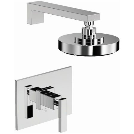 A large image of the Newport Brass 3-2564BP Polished Chrome