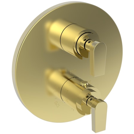 A large image of the Newport Brass 3-2973TR Polished Brass Uncoated (Living)