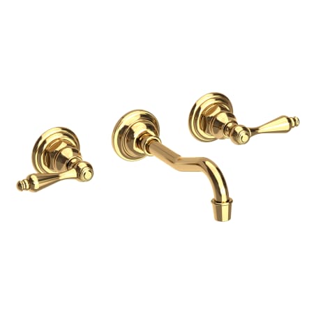 A large image of the Newport Brass 3-9301L Polished Brass Uncoated (Living)