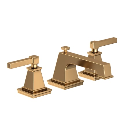 A large image of the Newport Brass 3140 Uncoated Polished Brass (Living)