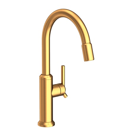 A large image of the Newport Brass 3200-5113 Satin Gold