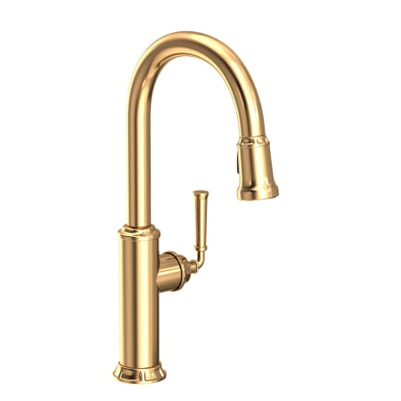A large image of the Newport Brass 3210-5103 Uncoated Polished Brass (Living Finish)